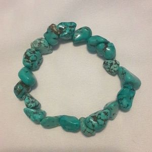 Genuine Turquouse stretchy bracelet